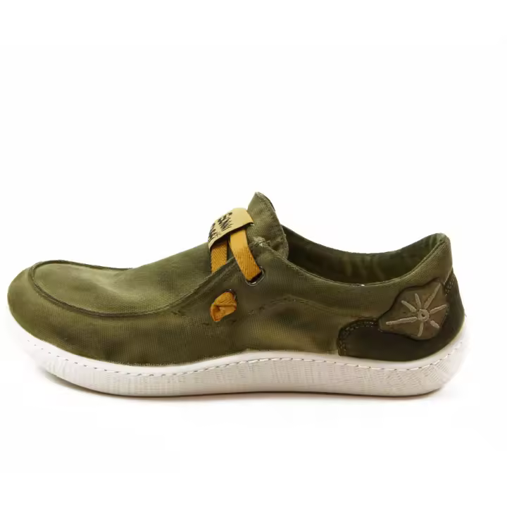 Sunni Sabbi mod. KUNASH zapato sport para hombre en tejano, cordón elástico - 1