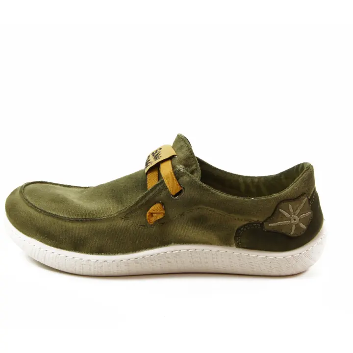 Sunni Sabbi mod. KUNASH zapato sport para hombre en tejano, cordón elástico - 1