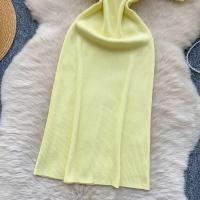Vestido De Punto REALEFT Vintage De Verano Para Mujer Con Mangas Escaleras Estilo Casual Cuello Cuadrado Ajustado Hasta La Cintura - details 23