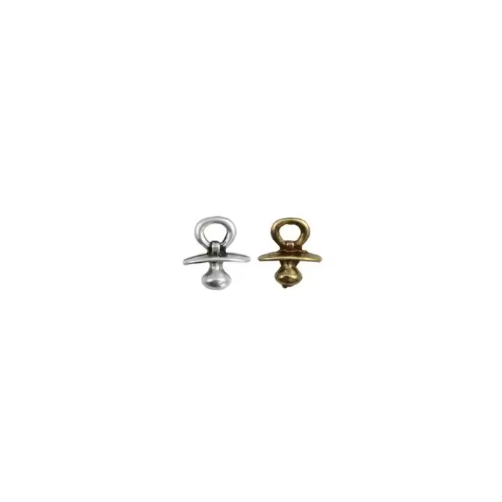 ZAMAK EUROPEO                       COLGANTE METAL CHUPETE 19x17x7 MM 10 UNIDADES - 1