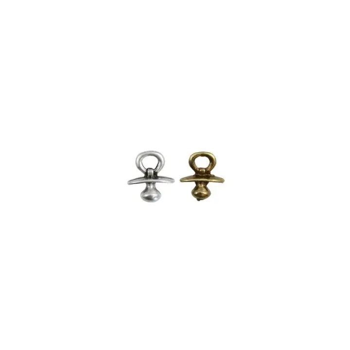 ZAMAK EUROPEO                       COLGANTE METAL CHUPETE 19x17x7 MM 10 UNIDADES - 1