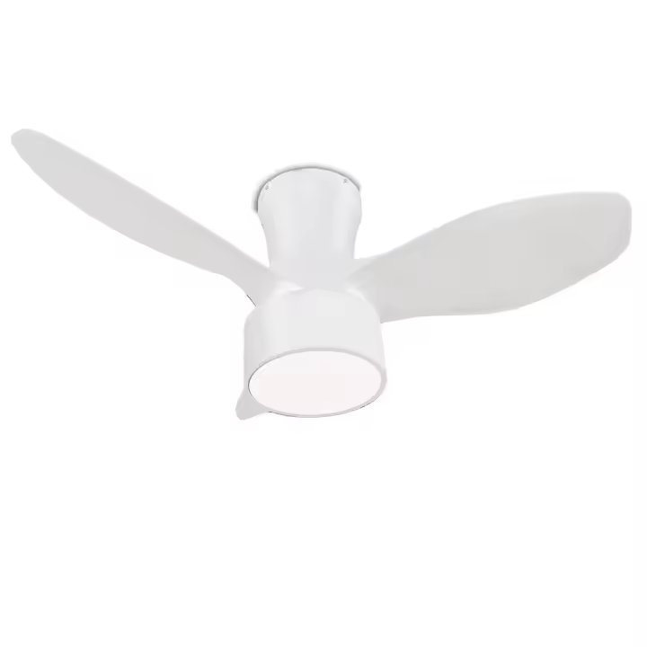 Jueric - Ventilador Fly MAXI color BLANCO D80cm 20w con cambio de color 3000k-4000k-6000k control remoto, motor DC - 1