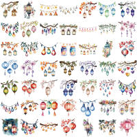 50PCS Pegatinas De Lámpara Colorida Para Decoración De Estación De Trabajo Botella De Agua Móvil Tableta Portátil Equipaje PET 3x7cm - details 1