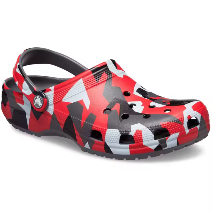 Calzado hombre Zuecos Crocs Zuecos Geo Camo Rojo - 1