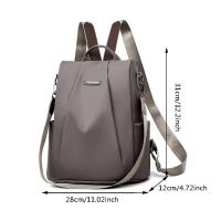 Mochila Casual Para Mujer 2023 Nylon Sólido Bolsa Escolar Moda Con Correa Desmontable Bolsa De Hombro Estilo Preppy - details 0