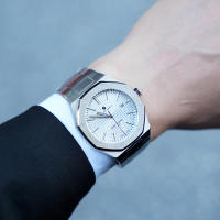 Reloj De Hombre SAPPHERO Oro Rosa Lujo Acero Inoxidable Resistente Al Agua Moda Deportiva Calendario Luminoso Regalo Elegante - details 34