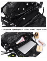 Bolso Bandolera Para Mujer De Cuero PU Suave De Alta Calidad Bolso De Hombro Moda Bolsos Handbags Estilo Versátil Cierre De Cremallera - details 6