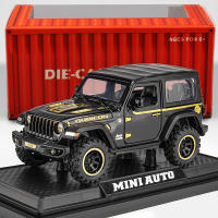 Coche De Juguete a Escala 1/32 Para Niños Y Adultos Con Puertas Abatibles Y Luz Vehículos Metálicos Para Wrangler Off-Road 7 Puertas - details 2