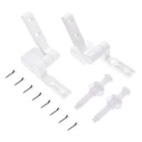 Paquete De 1 Pared De Inodoro En Plástico Blanco Con Tapa Y Resorte Reemplazo Con Tornillos Y Tornillos Apto Para Inodoros Y Baños Herramienta Pequeña - details 5