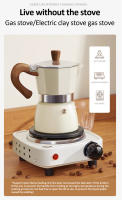 Pot De Café Moka De 150/300ml Con Mango De Madera Hacer Espresso Italiano Accesorios De Café Para El Hogar Material Aluminio - details 4