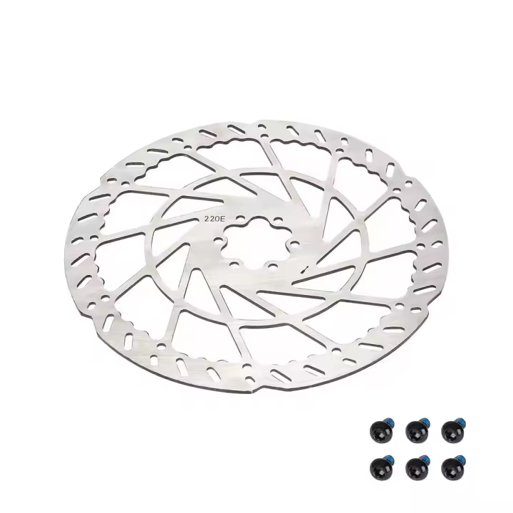 Freno De Disco Para Bici MTB E-Bike 2.3mm Thicken 140mm-220mm 6 Tornillos Acero Inoxidable Super Rigidez VS HS2 2mm - 1