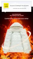 Parka gruesa con capucha para hombre, chaqueta cálida, chaqueta de moda de marca, Parka informal clásica de invierno, novedad de 2024 - details 1