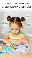 Juego De Educativos Montessori Para Niños Con Adhesivos Libro Ocupado Animal Números Juego De Puzzle De Alineación Regalo De Juguetes Educativos Para Niños - details 21