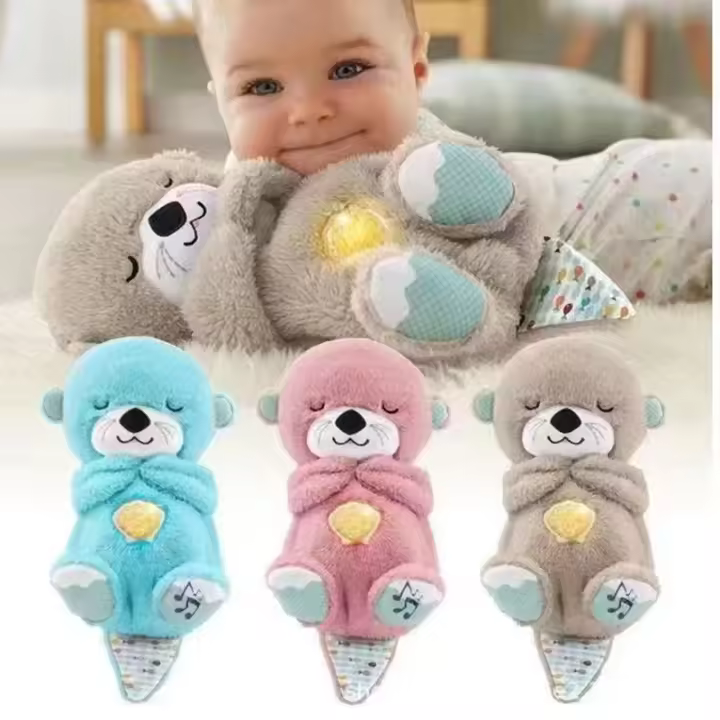 Oso De Peluche Suavizante Para Bebés Con Música Y Luz Compañero De Sueño Para Niños Material De Plush Relleno De PP Adecuado Para Todas Las Edades - 1