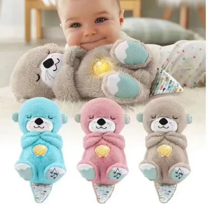 Oso De Peluche Suavizante Para Bebés Con Música Y Luz Compañero De Sueño Para Niños Material De Plush Relleno De PP Adecuado Para Todas Las Edades - 1