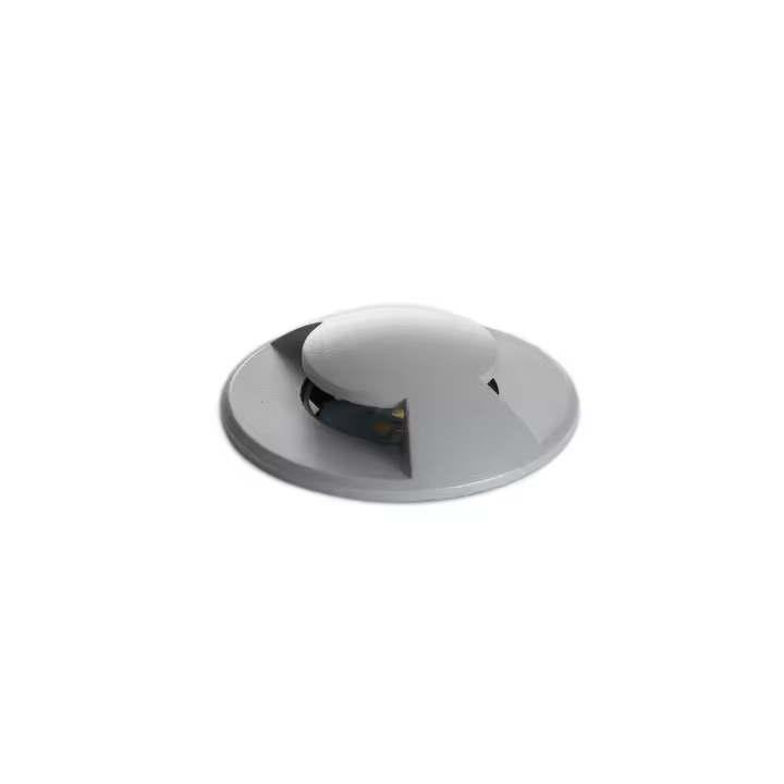 Ledkia Baliza Exterior LED Empotrable Suelo 2L 24V DC Loto Gris 2700K Blanco Cálido - 1