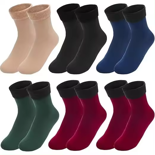 Calcetines Termicos Mujer,Calcetines Mujer Invierno Calcetines Mujer Algodon Calcetines Lana Mujer Calcetines Nieve Mujer Hombre Calcetines - 1
