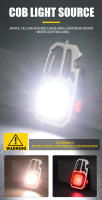 Mini Linterna LED Multifuncional De Cadena USB Recargable Torcha Portátil Para Camping Y Emergencias 500Mah Impermeable Con Batería De 10W - details 5