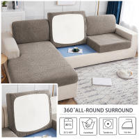Cubierta De Sofá Impermeable En Tela De Jacquard Estirable Para Sala De Estar Cubierta De Asiento Para Hogar Y Hotel - details 2