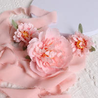 Flores Artificiales De Seda Multicolor Para Decoración De Hogar Boda DIY Accesorio De Guirnalda Y Bouquet Flores Rojas Fake - details 13