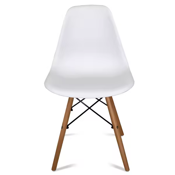 TIENDUX Pack 4 sillas de Comedor estilo nórdico blanco 56 x 81 x cm - 1