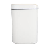 Basurero Automático Para Baño Con Sensor De Movimiento Y Pilas Recargables Fácil De Limpiar Para Sala De Estar - details 1