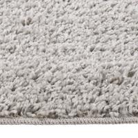 vidaXL Alfombra peluda antideslizante color 120x170 cm Color Gris oscuro,  Gris claro,  Crema y mas Alfombras de área  Alfombra de Piso para Sala de Estar Dormitorio Habitación Salón - details 1