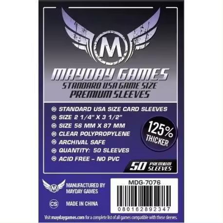 Fundas Mayday Games Premium TamaÃ±o USA 56 x 87 mm - 1