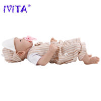 Muñeca De Silicona Completa IVITA WB1512CT Para Niños 36cm Con Pacificador Magnético Muñeco De Peluche Suave Para Niños Juguetes De Navidad - details 16