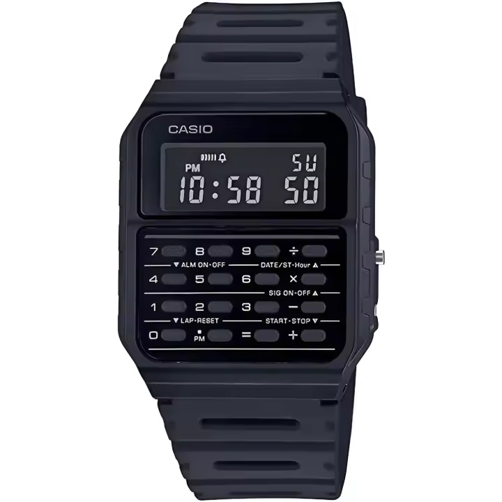 Reloj unisex Casio Calculadora CA-53WF-1B negro alarma - 1