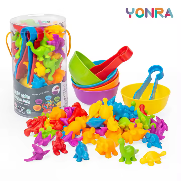 Juguetes De Aprendizaje Para Bebés Cuenta Y Organiza Animales Montessori STEM Regalo Para Niños Actividades De Matemáticas Y Coloración En Preescolar - 1