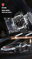 Reloj De Pulsera De Lujo Para Hombre FOXBOX Deportivo Dual Display Quartzo Impermeable Militar Con Caja Regalo Reloj Digital Electrónico - details 0