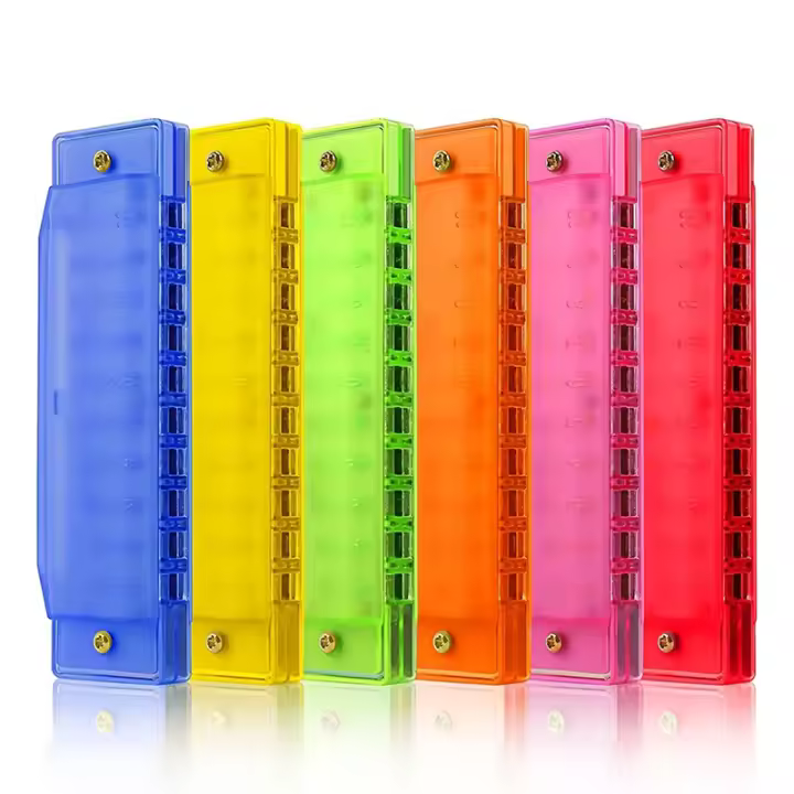 Harmonica Diatónica De 10 Agujeros En Clave De C Para Niños Con Estuche Plástico Regalo De Cumpleaños Para Pequeños - 1