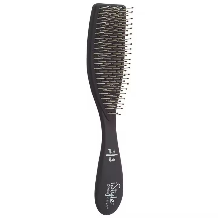 OLIVIA GARDEN  Cepillo Cabello Istyle - Cabello Fino - Color Gris Oscuro/Negro - 1