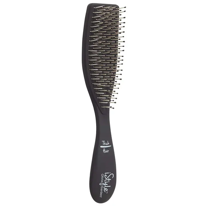 OLIVIA GARDEN  Cepillo Cabello Istyle - Cabello Fino - Color Gris Oscuro/Negro - 1