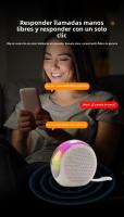 Altavoz Inteligente Echo Dot 5ª Generación with Alexa Integrado | Sonido Powerful + Luces LED Ambientales | Bluetooth 5,3 Estable | Resistant IPX4 para Exterior | Altavoz Portátil Compacto Control Vopor | WiFi + Batería Larga Duración | - details 5