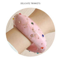 Pulsera De Cuff Retro Clásica Para Mujer Joyería De Moda Con Cristales Y Geometría Irregular Pulsera De Charms Para Damas Tendencia Nueva - details 3