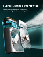 Ventilador Portátil Humificador Luz Nocturna LED 3 En 1 Enfriador De Aire USB Para El Hogar Con Neblina De Agua - details 3