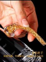 Juego De 7 Copas Pequeñas De Vino Con Película De Oro Dispensador De Baijiu Cristal Transparente Para El Hogar Estilo Minimalista Moderno - details 19
