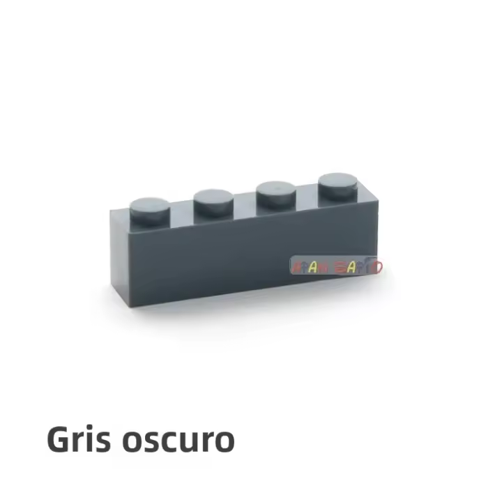 50PCS Bloques De Construcción DIY Figuras Gruesas 1x4 Con Puntos Bloques Educativos Creativos Compatible Con Marcas Juguetes Para Niños - 1