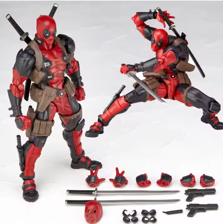 Figura De Acción Deadpool X-Men Yamaguchi Variante Con Articulaciones Móviles Estatua Coleccionable De Modelos Decoración Para Niños Y Adultos - 1