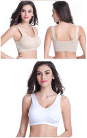 Sujetador Deportivo Para Mujer Con Almohadones Top De Yoga Running Gimnasio Fitness Transpirable Sin Cierre De Nylon Y Elástico - details 4