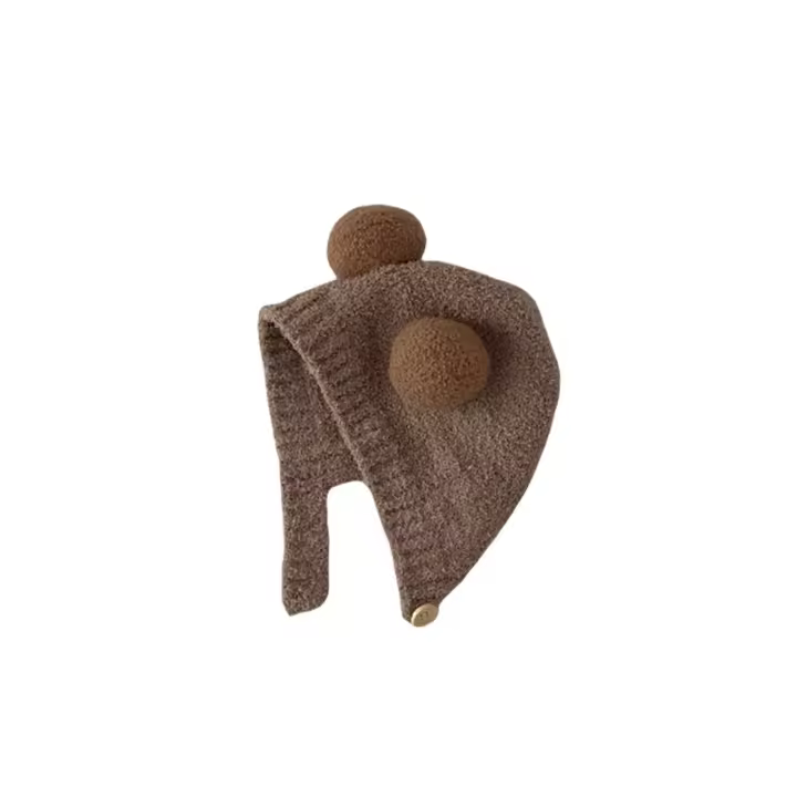 Gorro con protección para los oidos para Bebé en contraste Invierno, beige (consultar La Segunda Imagen)-Circunferencia del sombrero 45-48 cm, referencia 5-18 meses - 1