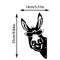 Adorno De Jardín En Forma De Burro Silueta De Hierro Para Decoración Rural Arte De Pared Para Fiestas En Jardín Y Decoración Del Hogar - details 5