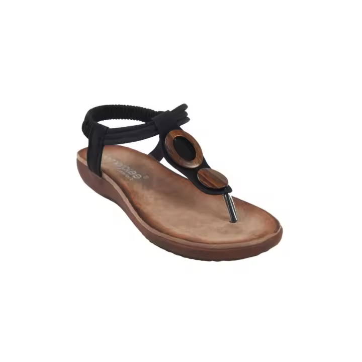 AMARPIES 17063 NEGRO  35994 25V ESCLAVA CONFORT MADERITAS NEGRO - 1