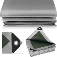 Pctive PE Lona de piscina lona 3x5m 280g/m², cubierta impermeable y lona impermeable a prueba de desgarros, gris/verde - details 2