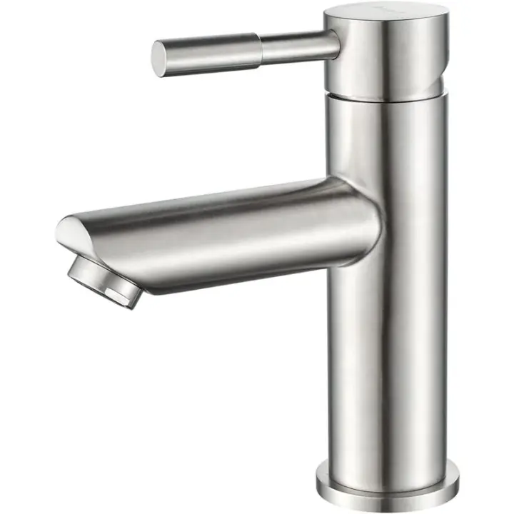 Grifo Monomando para Baño, Grifo Monomando para Lavabo, Inoxide Maple, Gris - 1