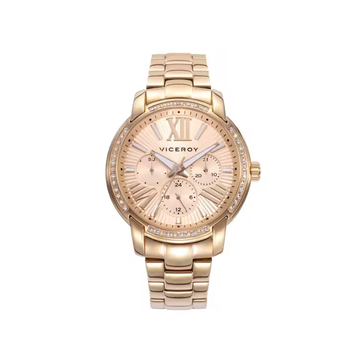 Reloj VICEROY 401268-23 Mujer colección CHIC multifunción de acero en color oro - 1