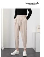 Pantalones Casuales Para Hombre Con Cintura Elástica Y Pierna Delgada Estilo Coreano Pliegues Ajustados Pantalones De Chaqueta Trenzados Callejeros - details 20