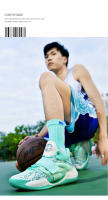 Zapatos De Baloncesto Para Hombre Deporte Antideslizante Al Aire Libre Transpirables Calidad Superior Entrenamiento Profesional Zapatillas De Baloncesto - details 15